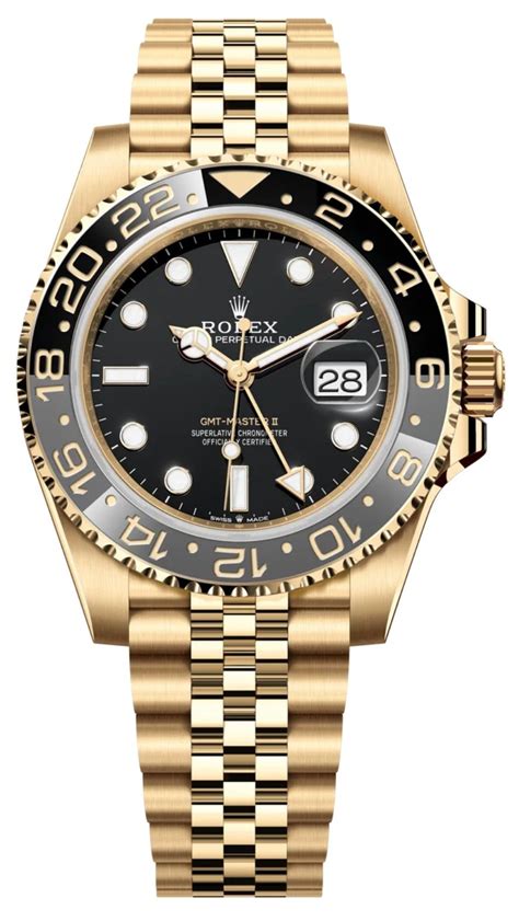 rolex gmt schwarz vollgold|rolex gmt master ii gold.